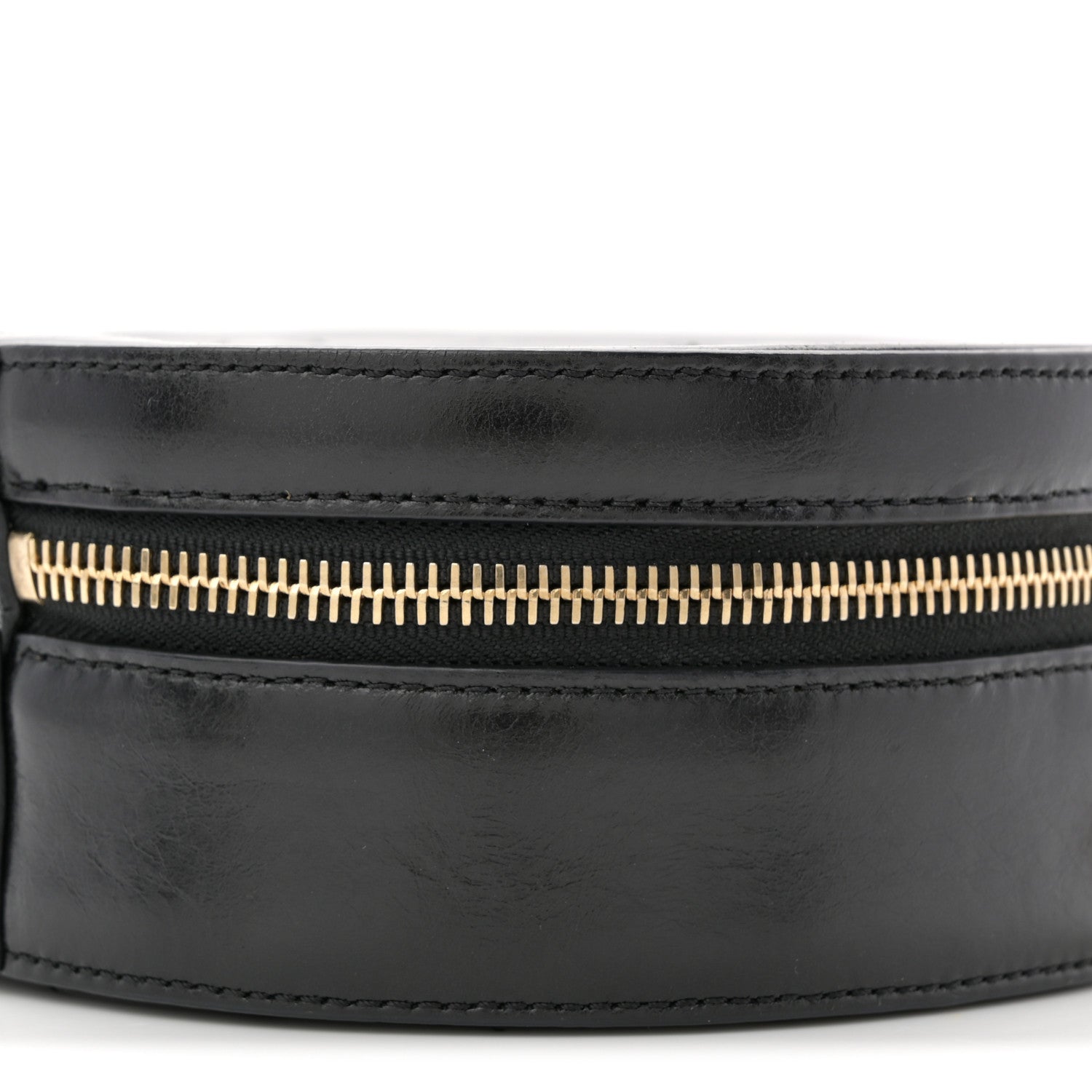 Chanel Glazed Calfskin Round As Earth Evening Bag Black