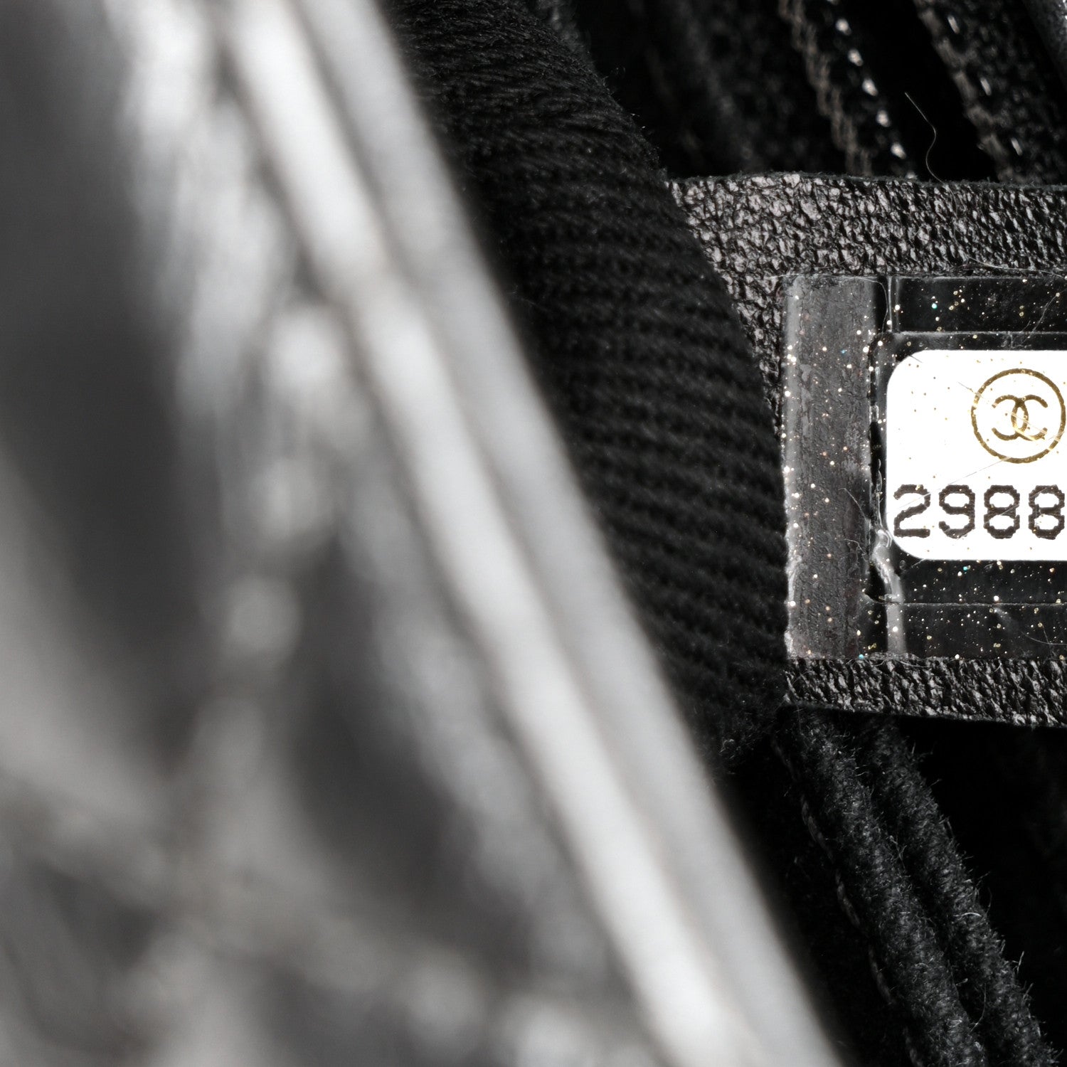 Chanel Metallic Aged Calfskin Quilted Mini Coco Handle Flap Charcoal