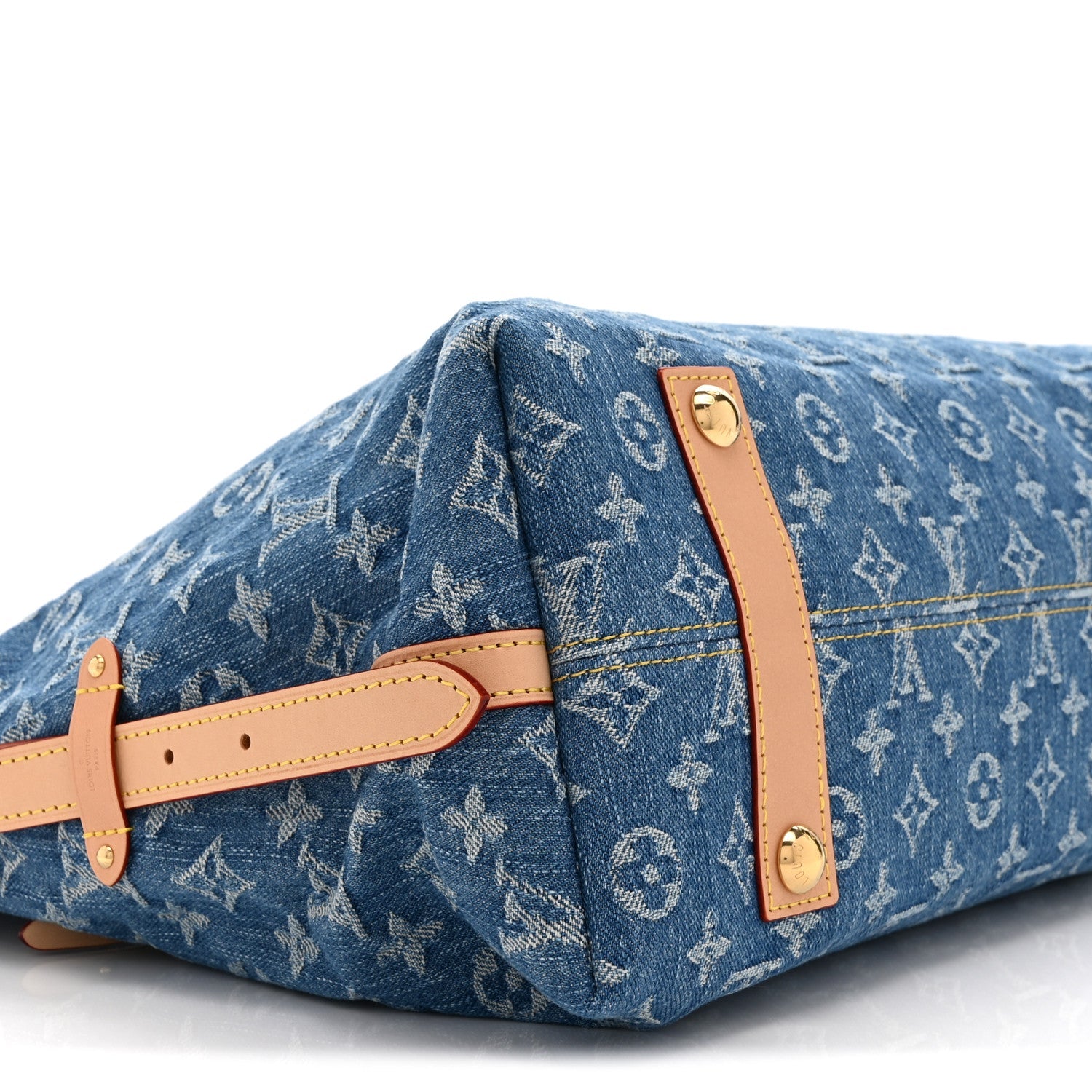 Louis Vuitton Monogram Denim CarryAll MM Blue