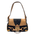 Gucci Monogram Rose Gold Horsebit Handbag