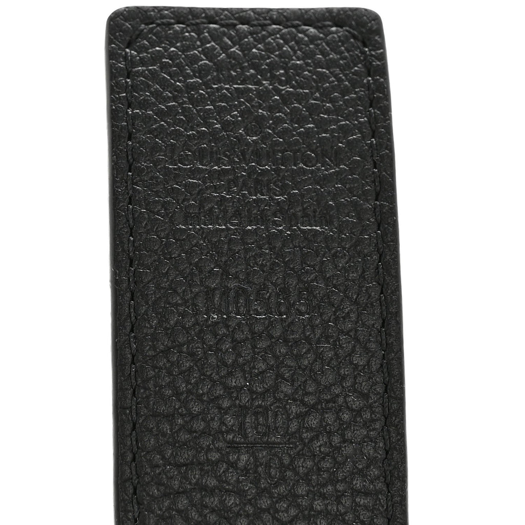 Louis Vuitton Calfskin Monogram 30mm LV Initiales Reversible Belt 100 40 Black