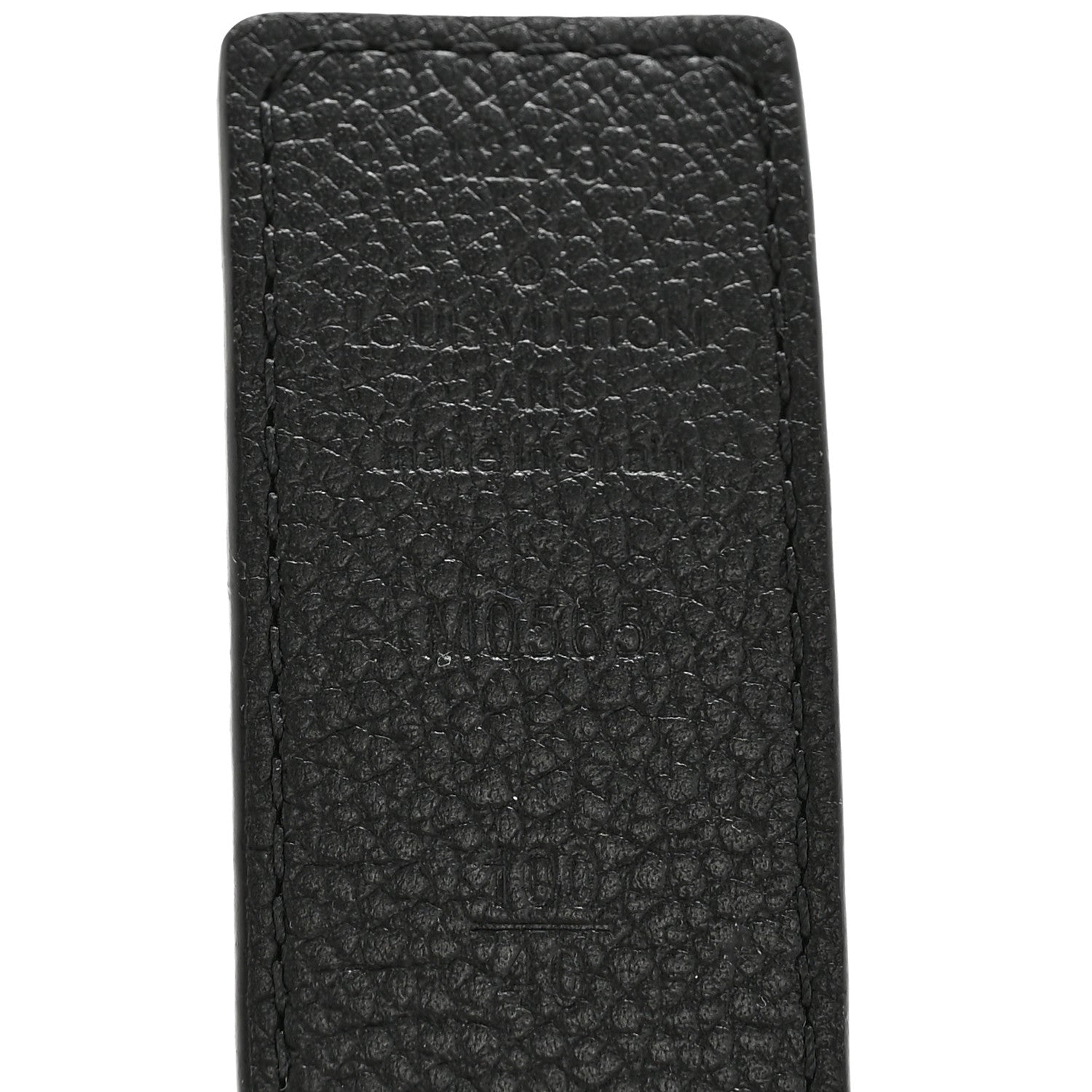 Louis Vuitton Calfskin Monogram 30mm LV Initiales Reversible Belt 100 40 Black