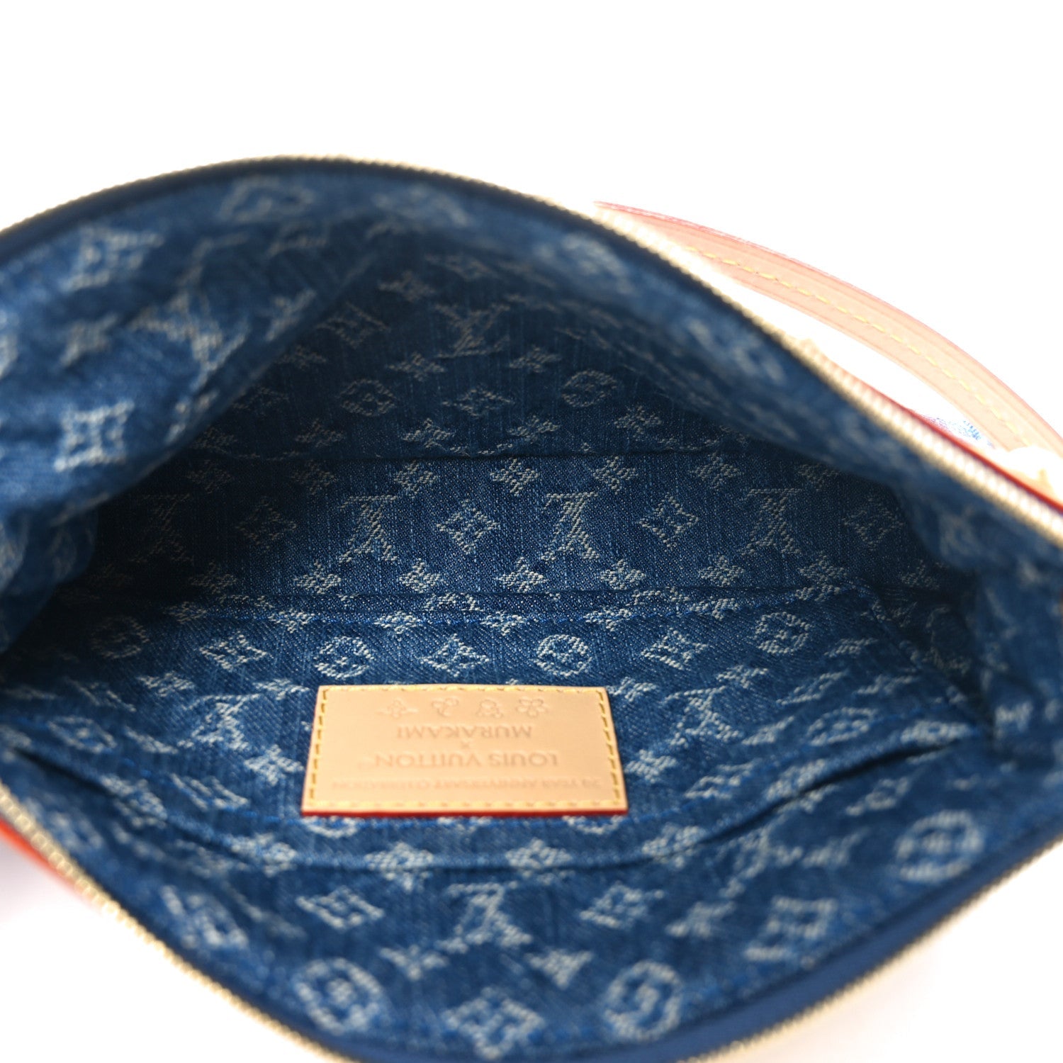 Louis Vuitton LV X TM Monogram Denim Cerises Pochette Accessories Blue