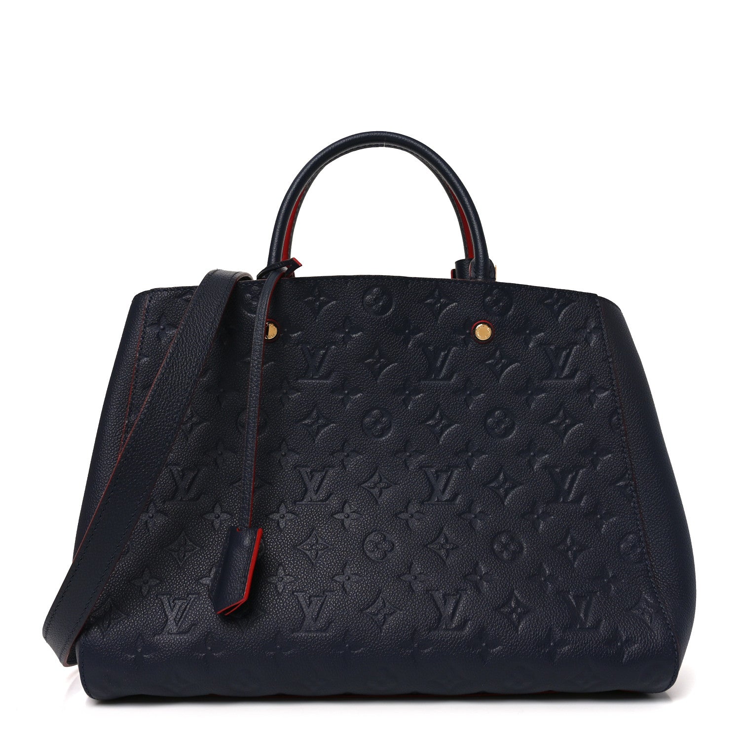 Louis Vuitton Empreinte Montaigne MM Marine Rouge