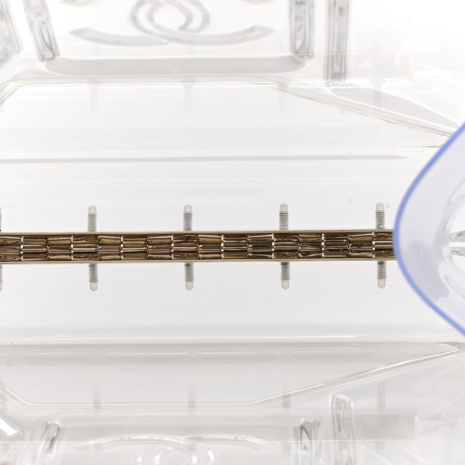 Chanel Plexiglass Dubai by Night Gas Tank Clutch
