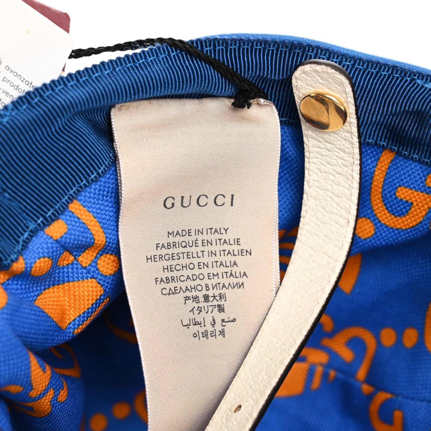Gucci X ADIDAS Lambskin Trefoil Stefanos Baseball Hat XL Blue