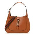 Gucci Tritone Calfskin Small Jackie 1961 Hobo Harness Brown