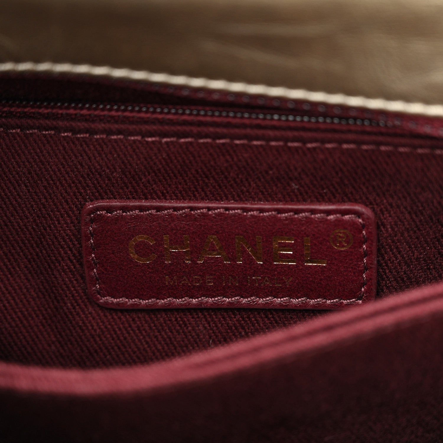 Chanel Metallic Aged Calfskin Quilted Mini Coco Handle Flap Gold