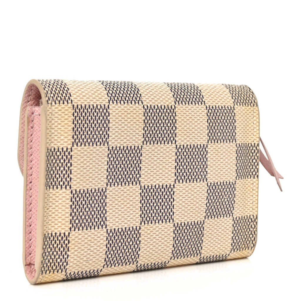 Louis Vuitton Damier Azur Rosalie Coin Purse Rose Ballerine