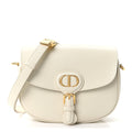 Christian Dior Box Calfskin Medium Bobby Flap Latte