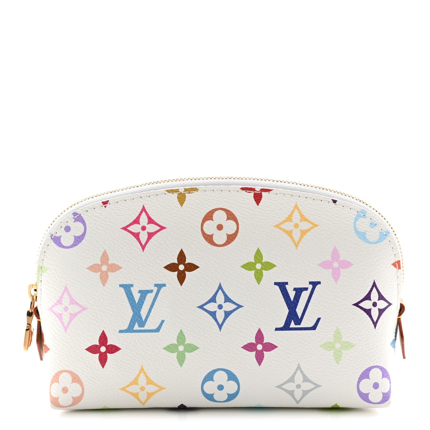 Louis Vuitton LV x TM Monogram Multicolor Cosmetic Pouch PM White