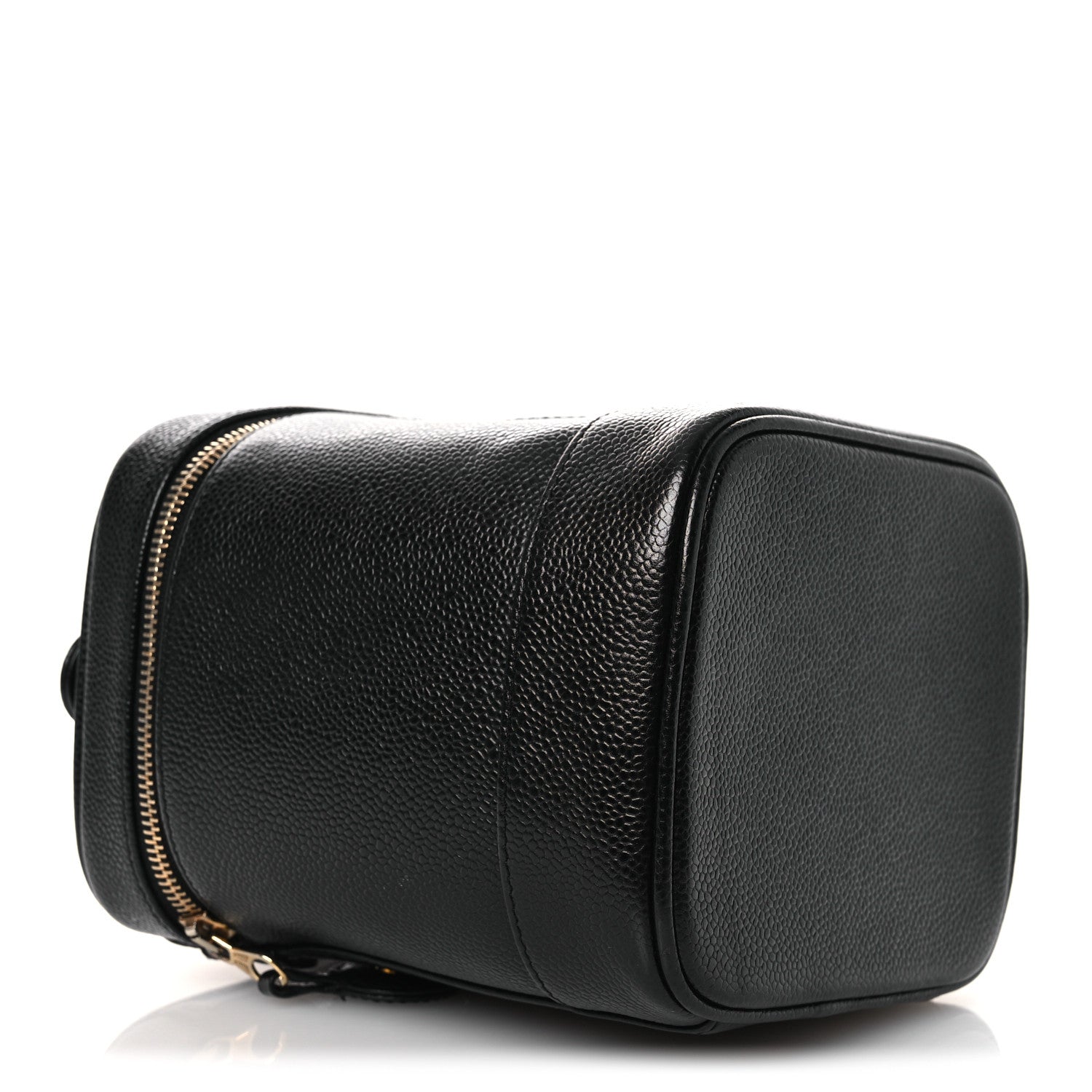 Chanel Caviar Vanity Cosmetic Case Black
