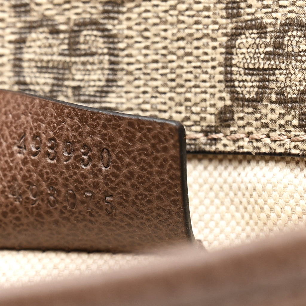 Gucci GG Supreme Monogram Neo Vintage Web Belt Bag Brown