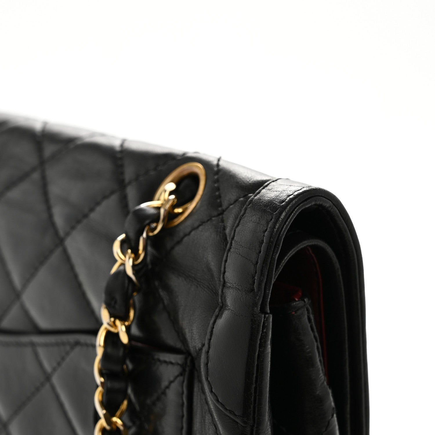 Chanel Lambskin Medium Double Flap Black