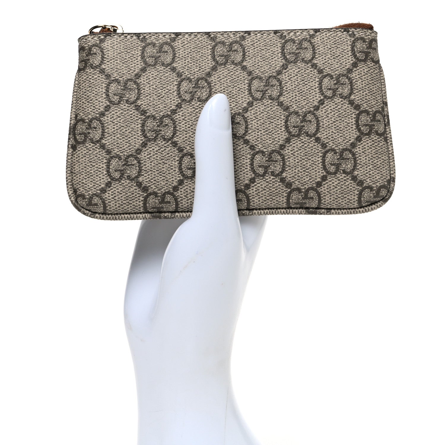 Gucci GG Supreme Monogram Selleria Key Case  Brown