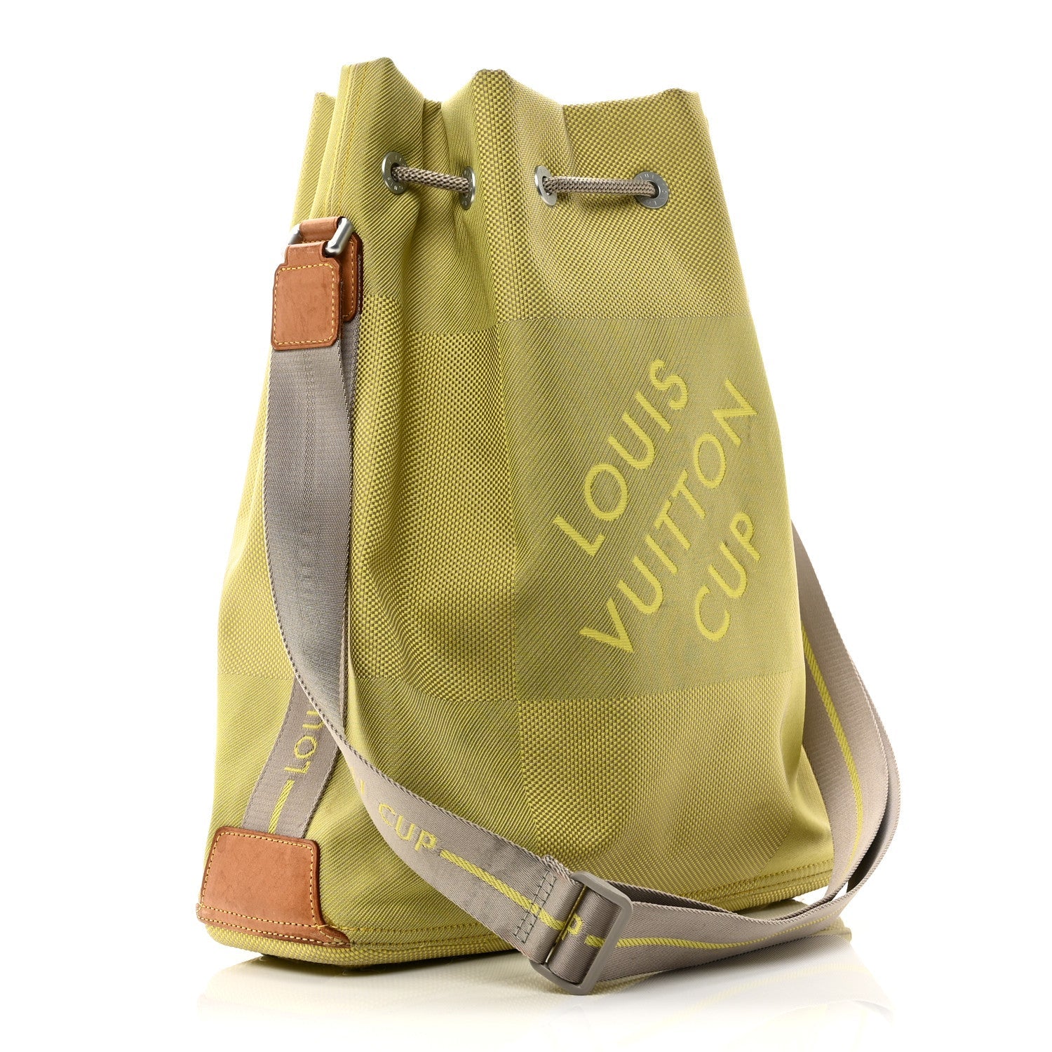 Louis Vuitton Damier Geant Americas Cup Volunteer Bag Yellow