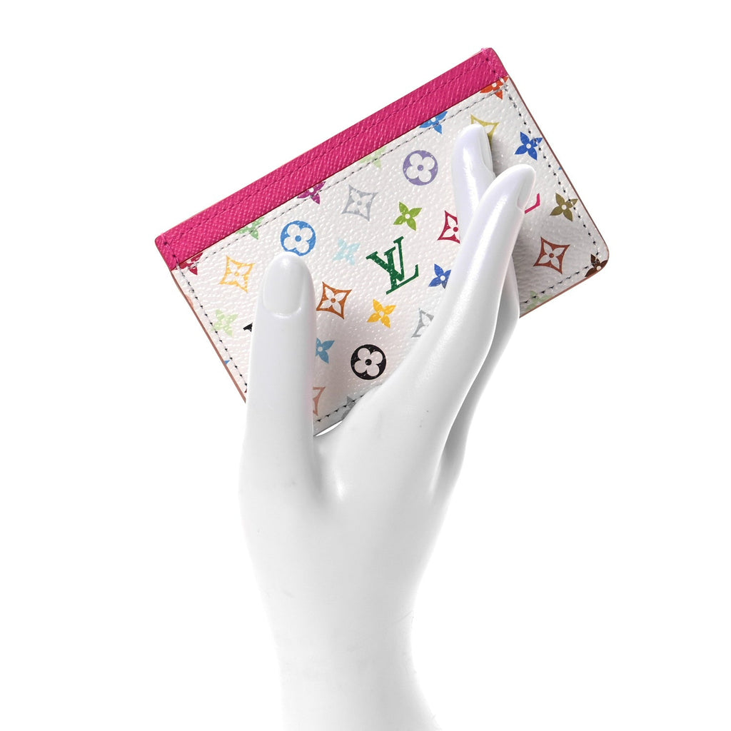 Louis Vuitton LV X TM Monogram Multicolor Card Holder Kawaii Pink