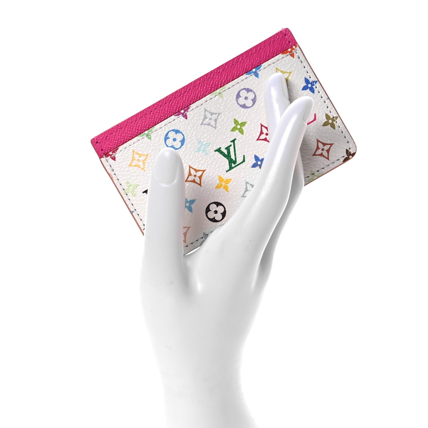 Louis Vuitton LV X TM Monogram Multicolor Card Holder Kawaii Pink