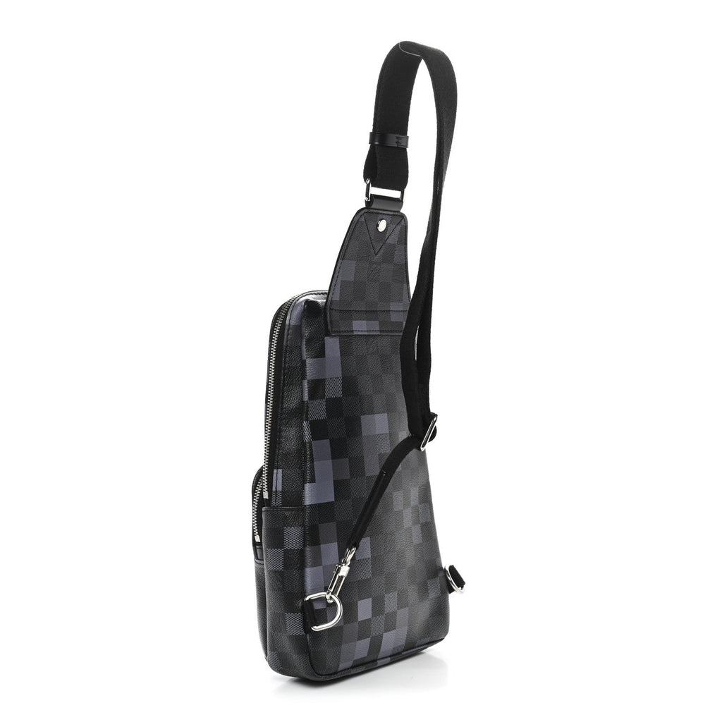 Louis Vuitton Damier Graphite Pixel Avenue Sling Backpack Gris