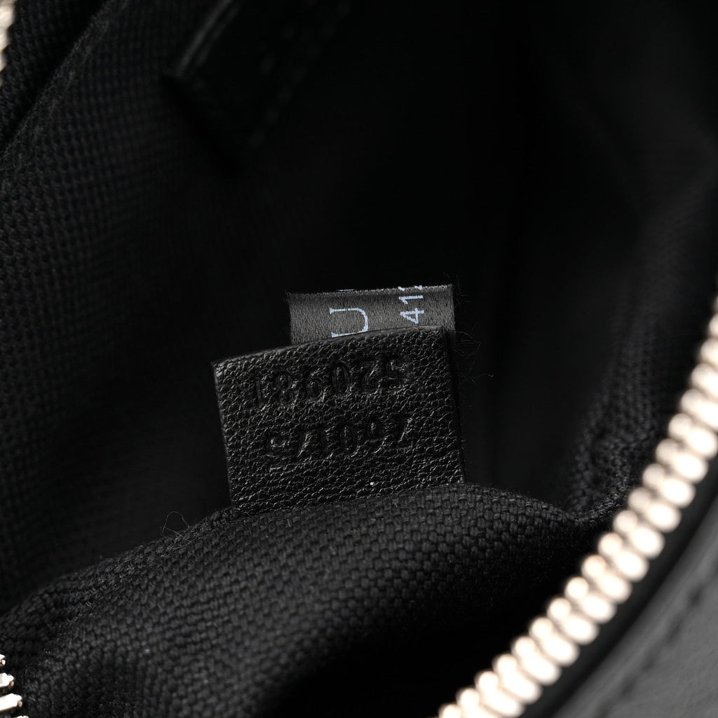 Gucci Sakai Be Green Calfskin Diagonal Stitched Mini Blondie Shoulder Bag Black