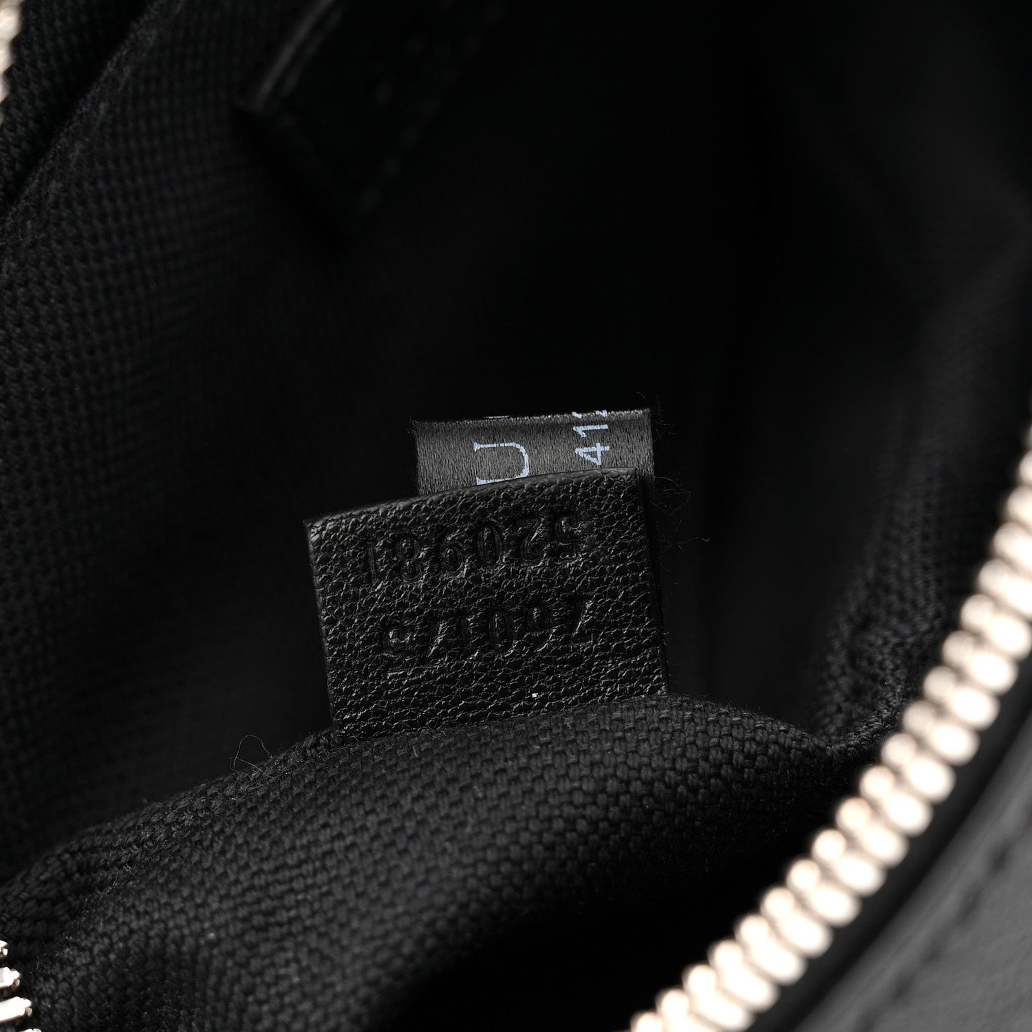 Gucci Sakai Be Green Calfskin Diagonal Stitched Mini Blondie Shoulder Bag Black