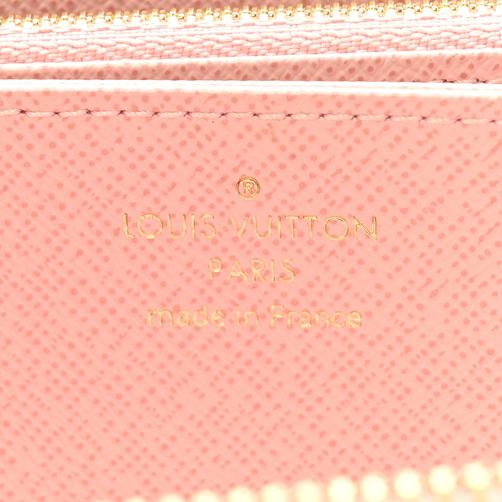 Louis Vuitton Damier Azur Zippy Wallet Rose Ballerine