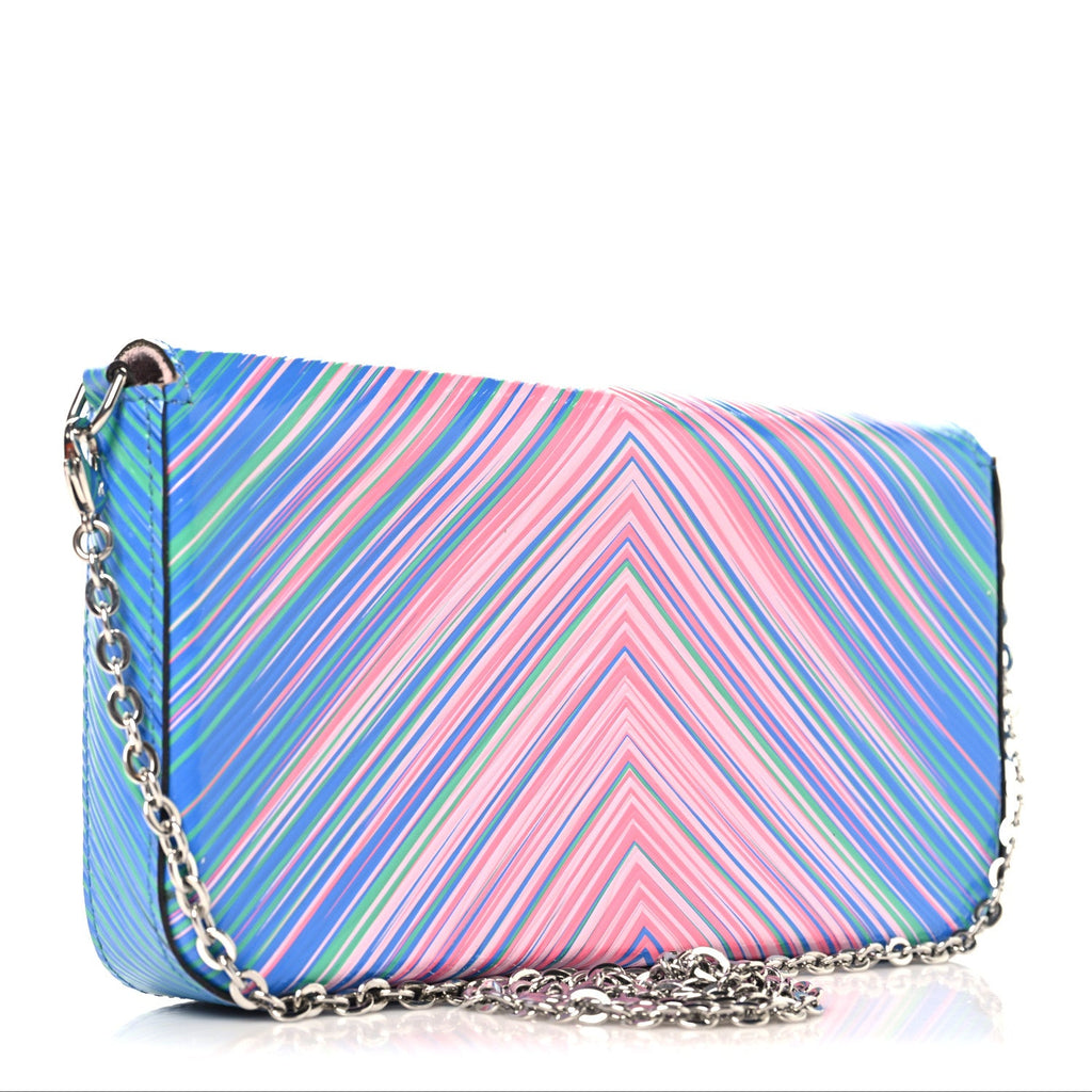 Louis Vuitton Epi Tropical Pochette Felicie Blue Rose