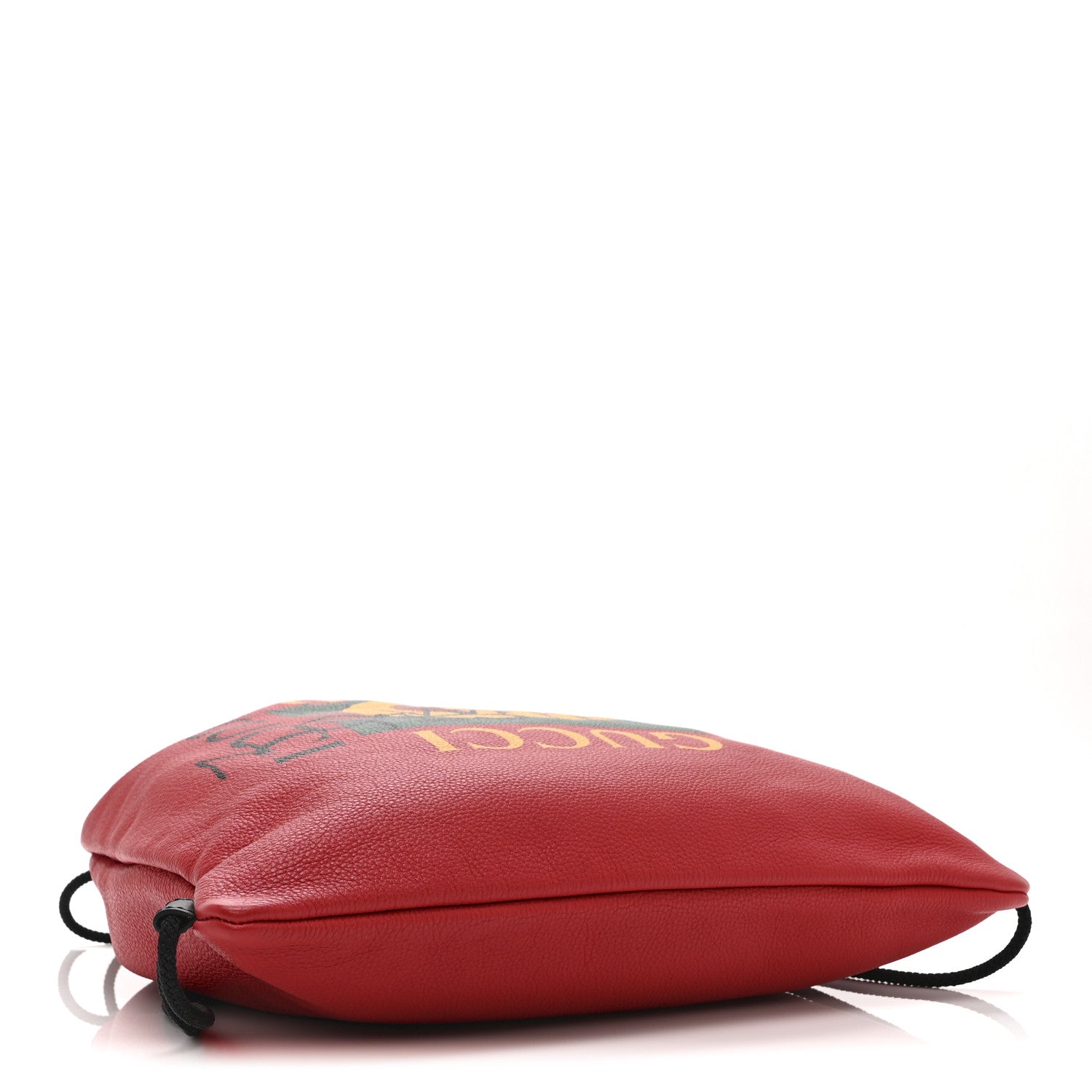 Gucci Calfskin Coco Capitan Logo Drawstring Backpack Hibiscus Red