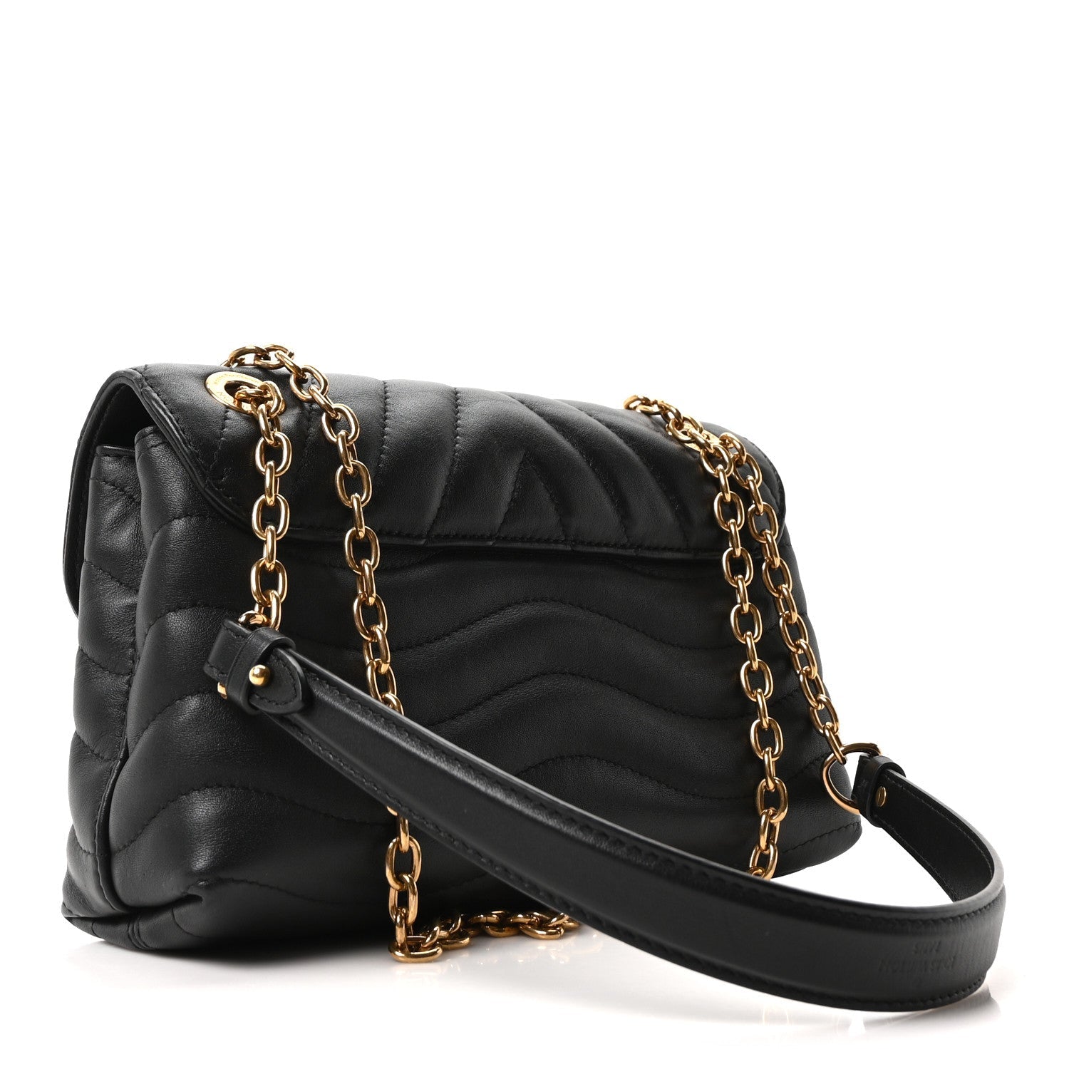 Louis Vuitton Calfskin LV New Wave Chain Bag Black