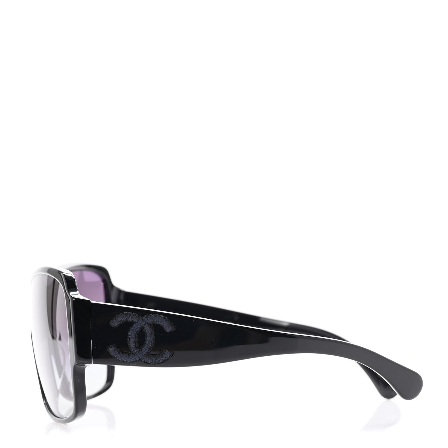 Acetate Shield Sunglasses 5449-A Black