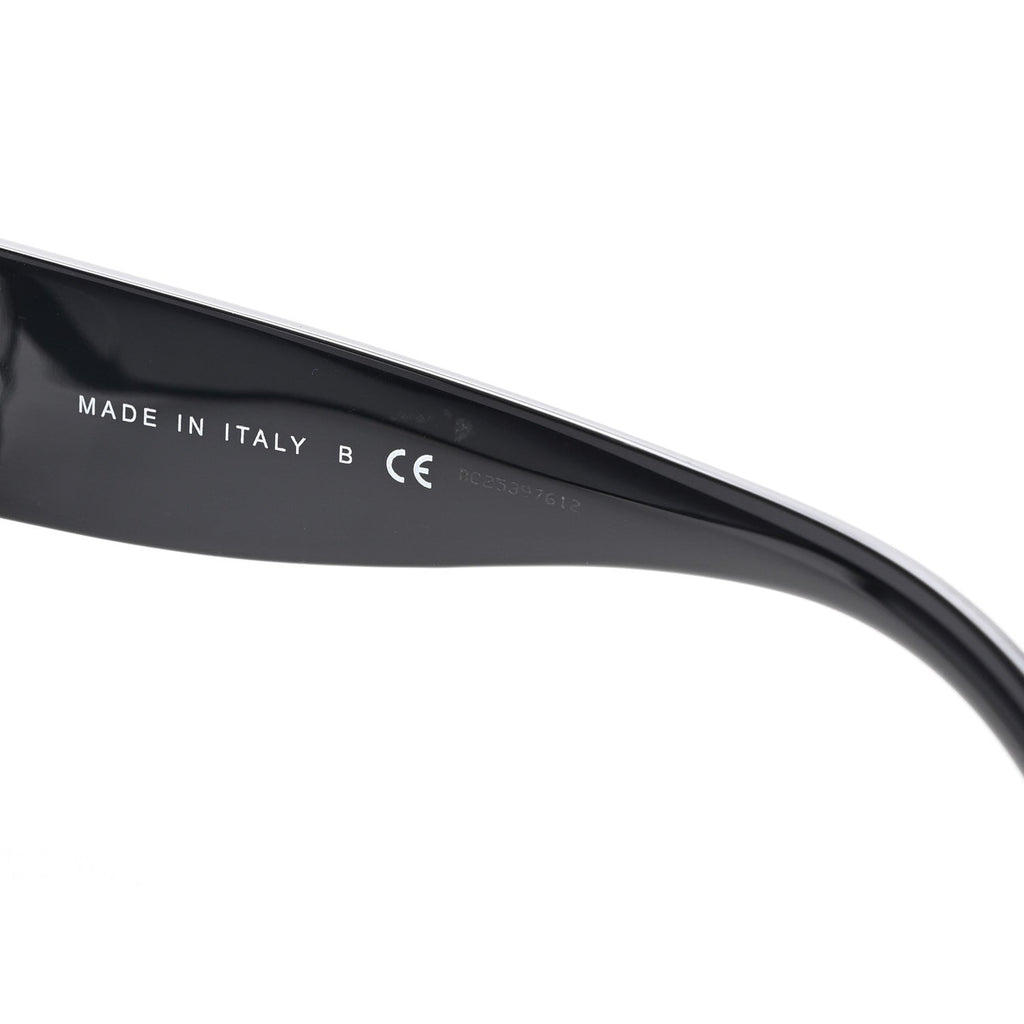 Acetate Shield Sunglasses 5449-A Black