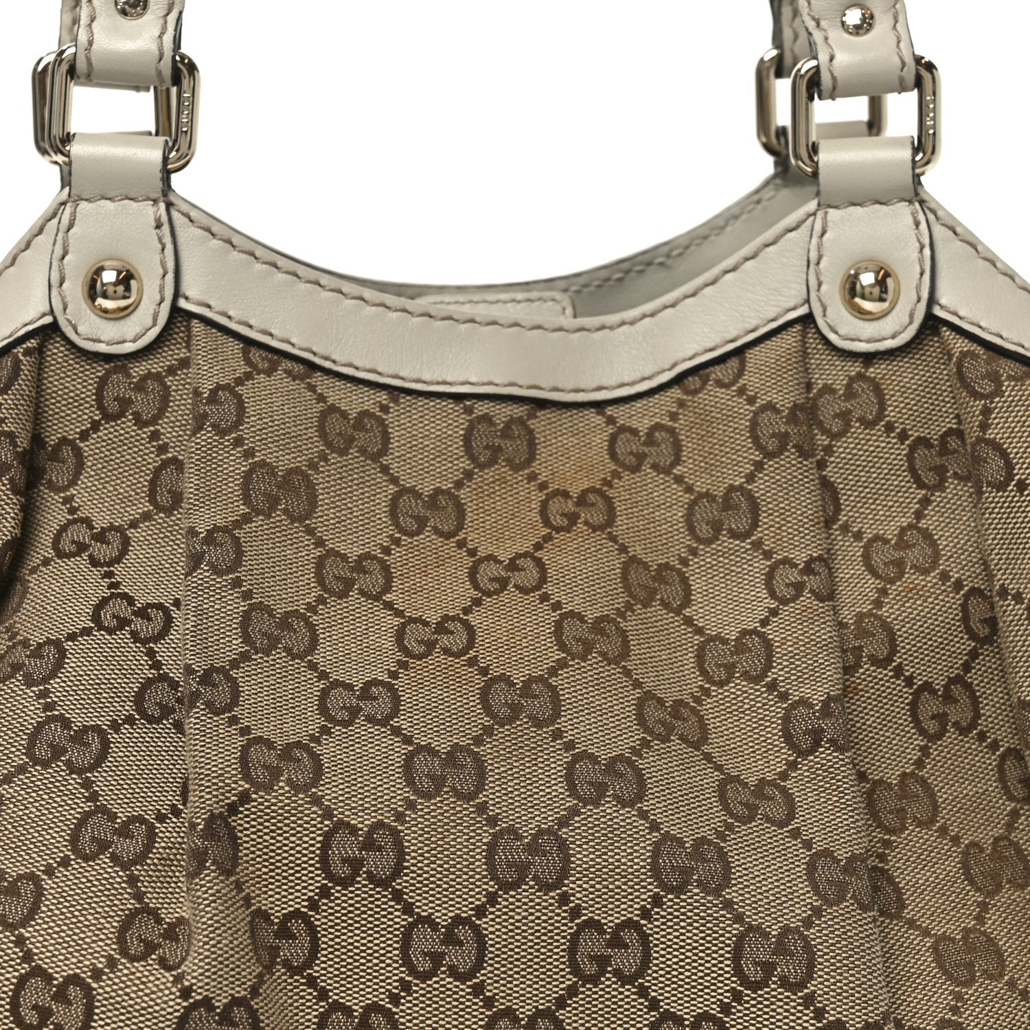 Gucci Monogram Medium Sukey Tote Off White