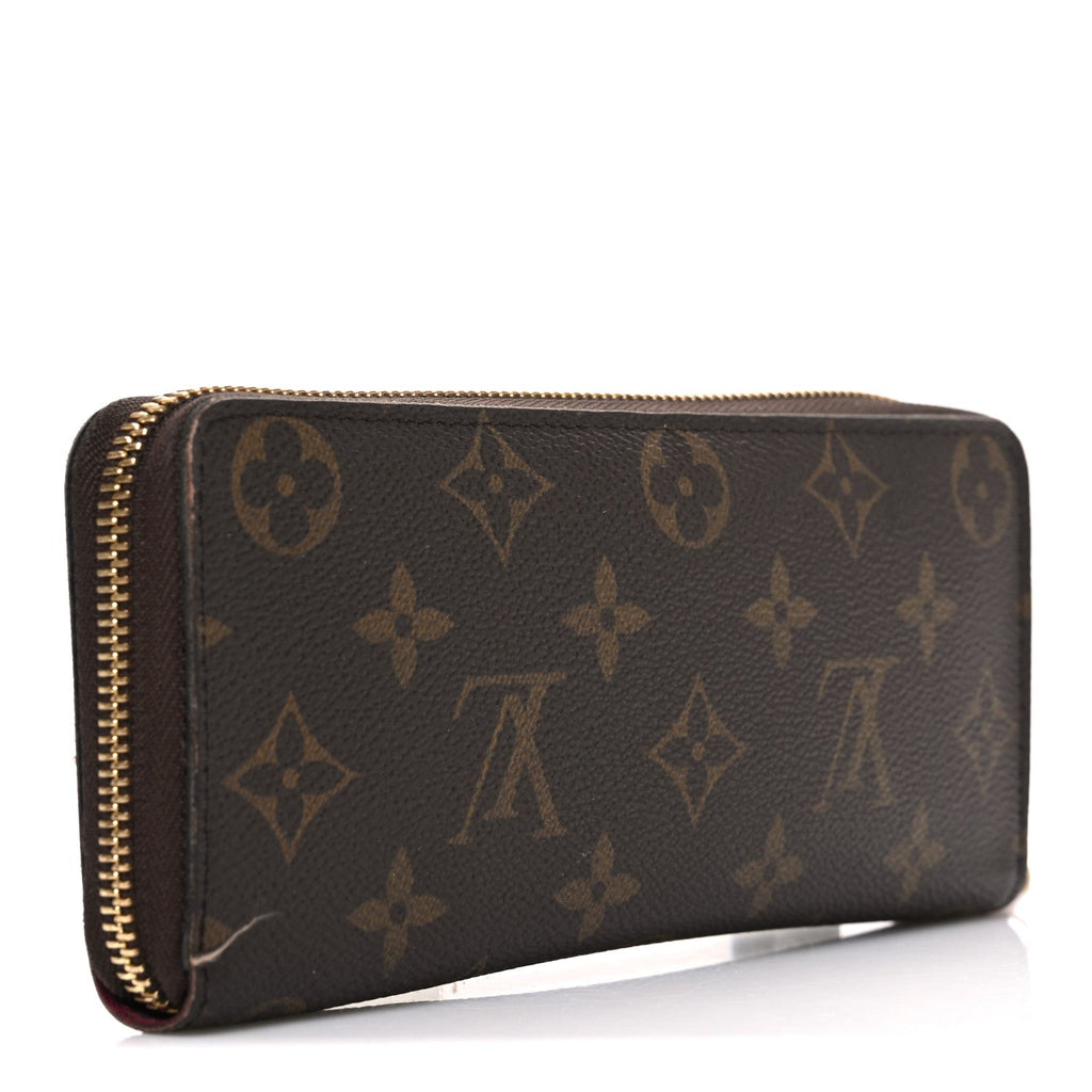 Louis Vuitton Monogram Clemence Wallet Fuchsia