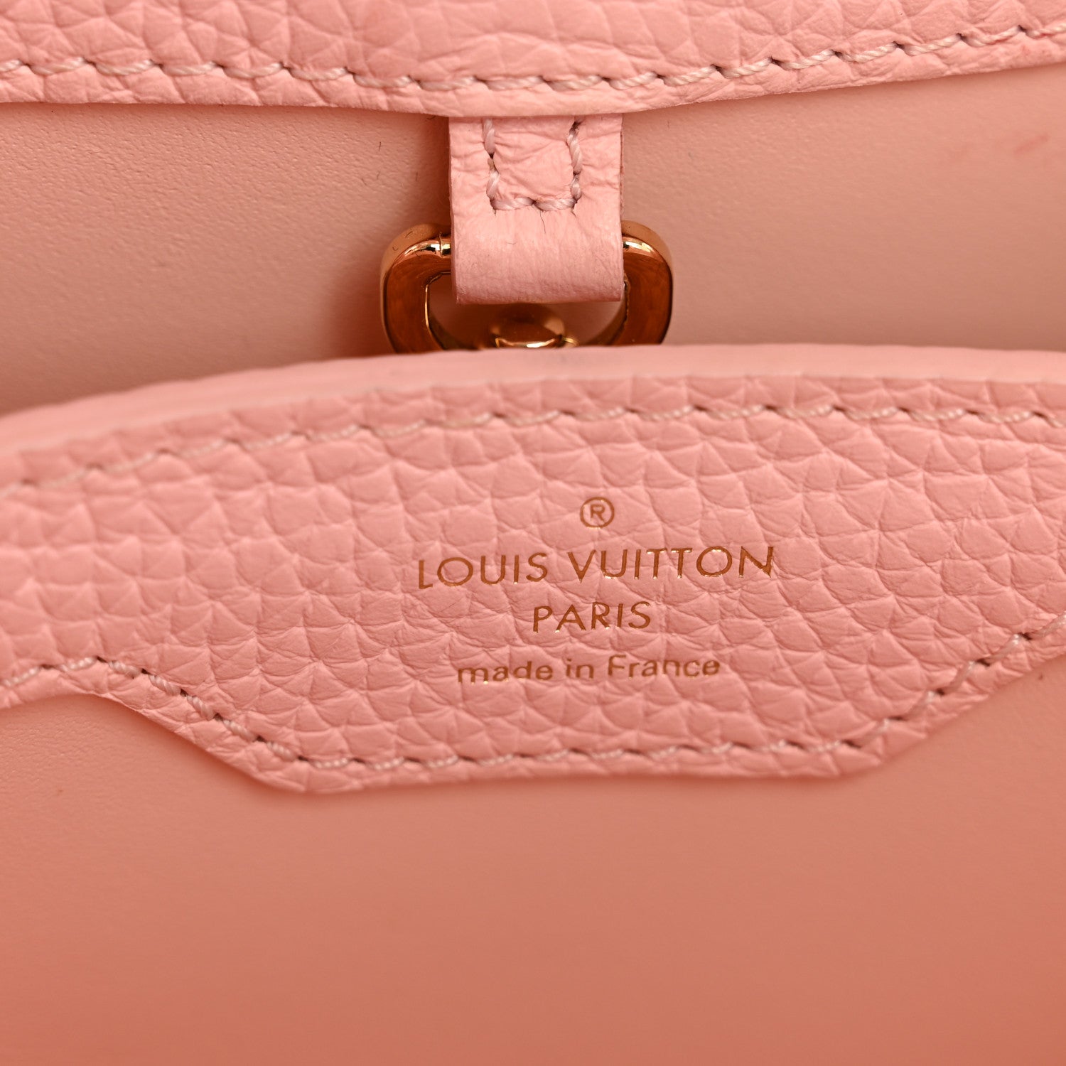 Louis Vuitton Taurillon Capucines BB Rose Jasmin