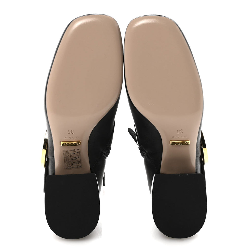 Gucci Malaga Kid GG Blondie 55mm Ankle Boots 35 Black