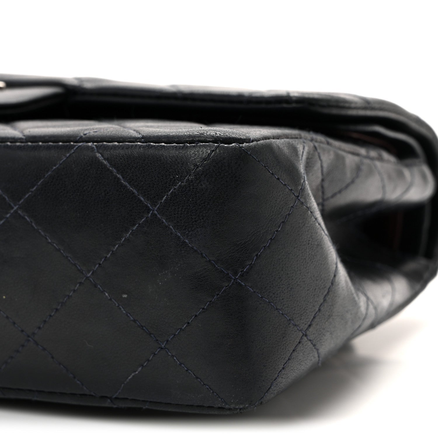 Chanel Lambskin Quilted Small Double Flap Navy