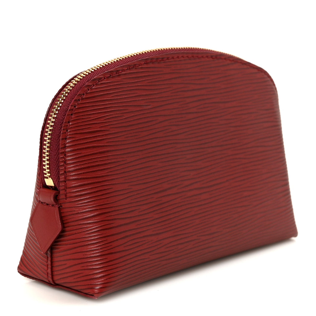 Louis Vuitton Epi Cosmetic Pouch PM Monogram Red