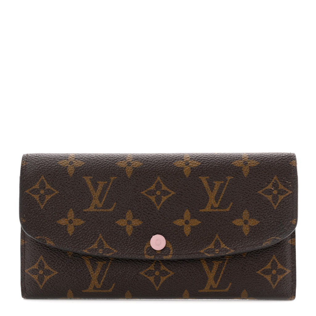 Louis Vuitton Monogram Emilie Wallet Rose Ballerine
