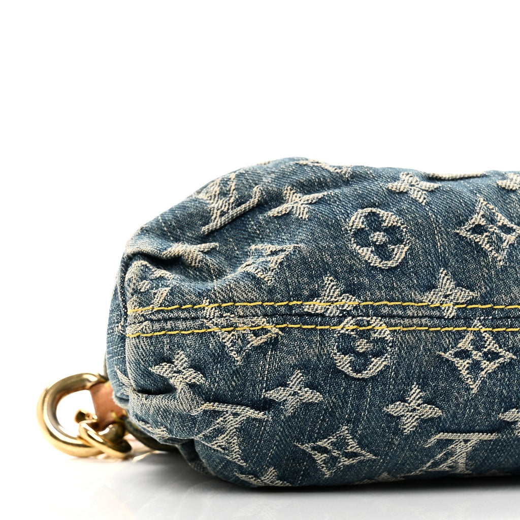 Louis Vuitton Monogram Denim Mini Pleaty Blue