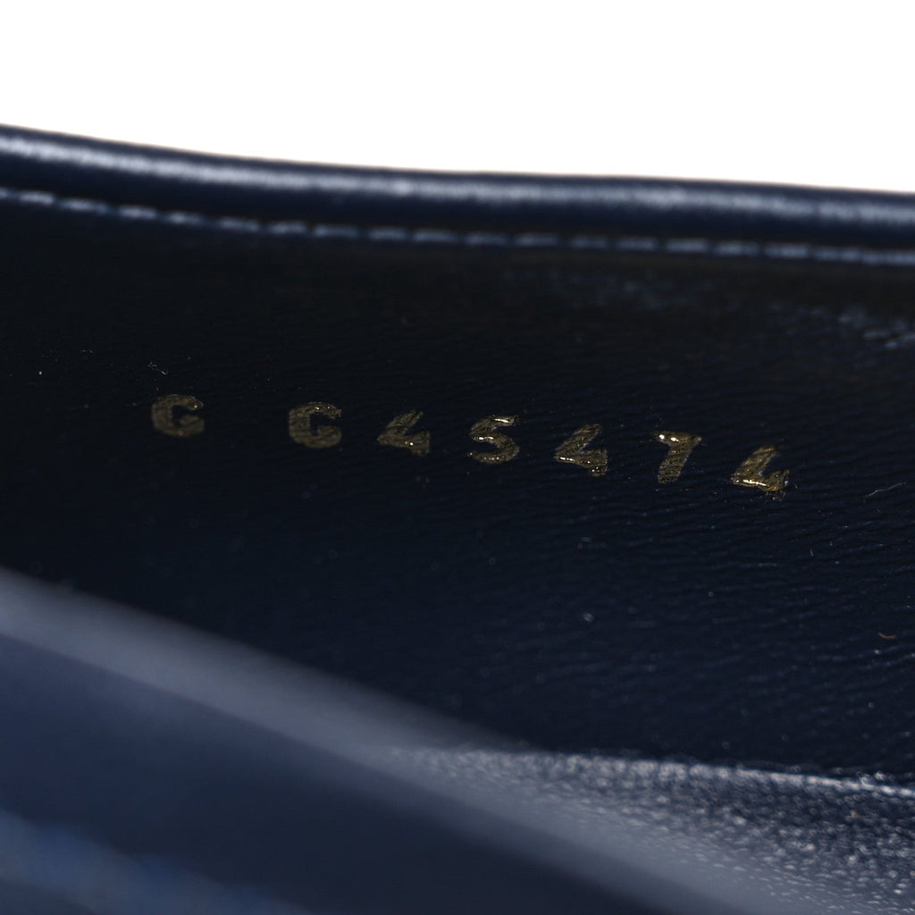 Lambskin Quilted CC Turnlock Loafers 36 Navy