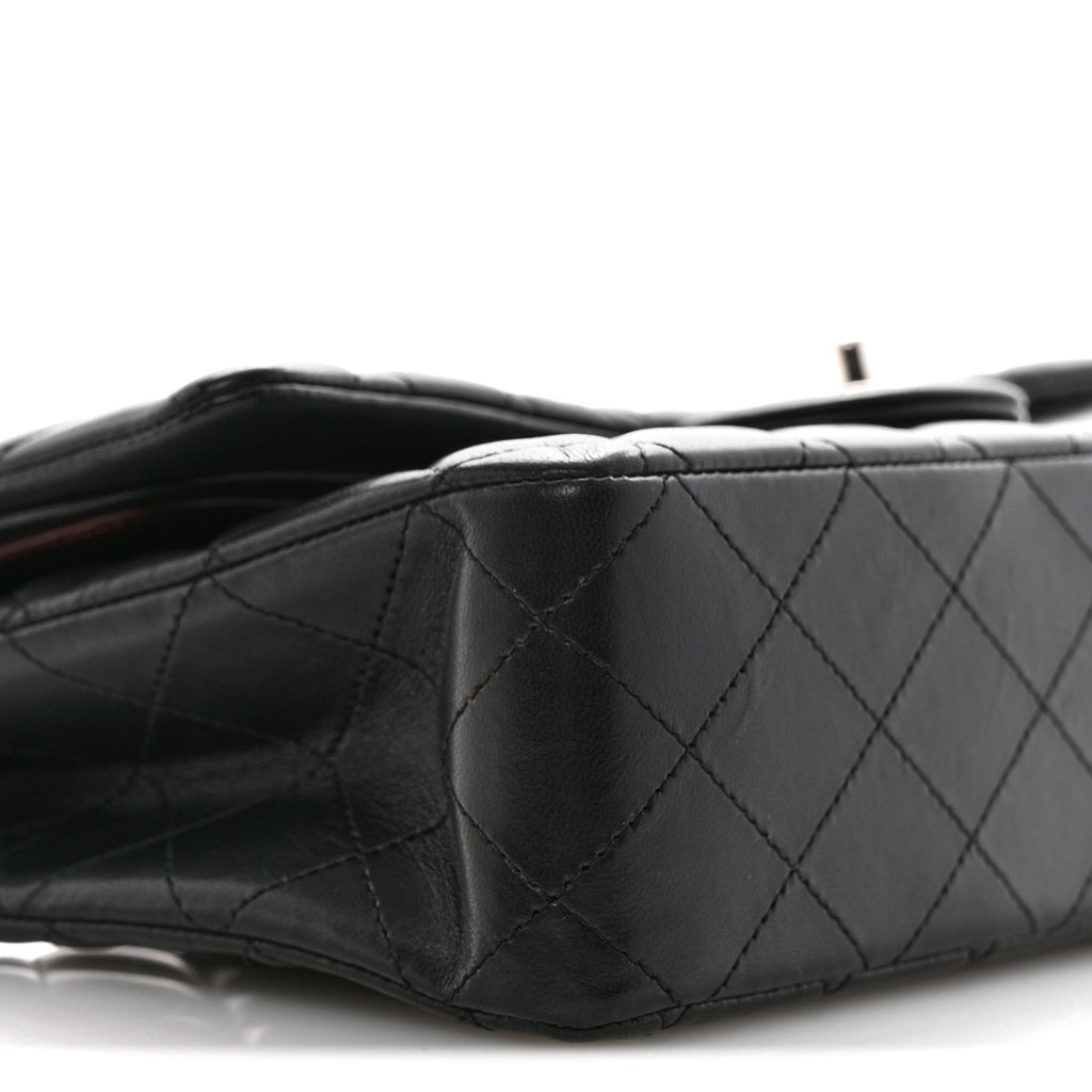 Chanel Lambskin Quilted Medium Double Flap Black
