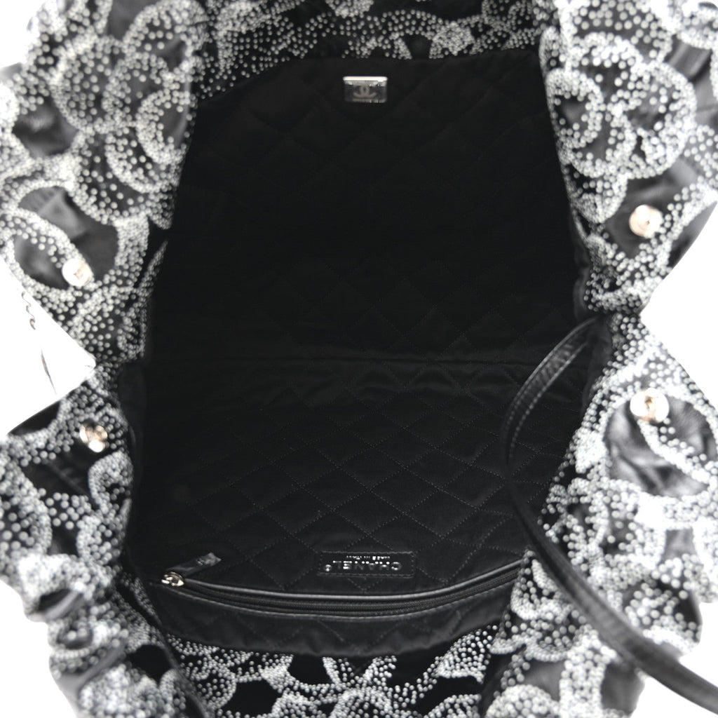 Chanel Printed Calfskin Quilted Chanel 22 Black
