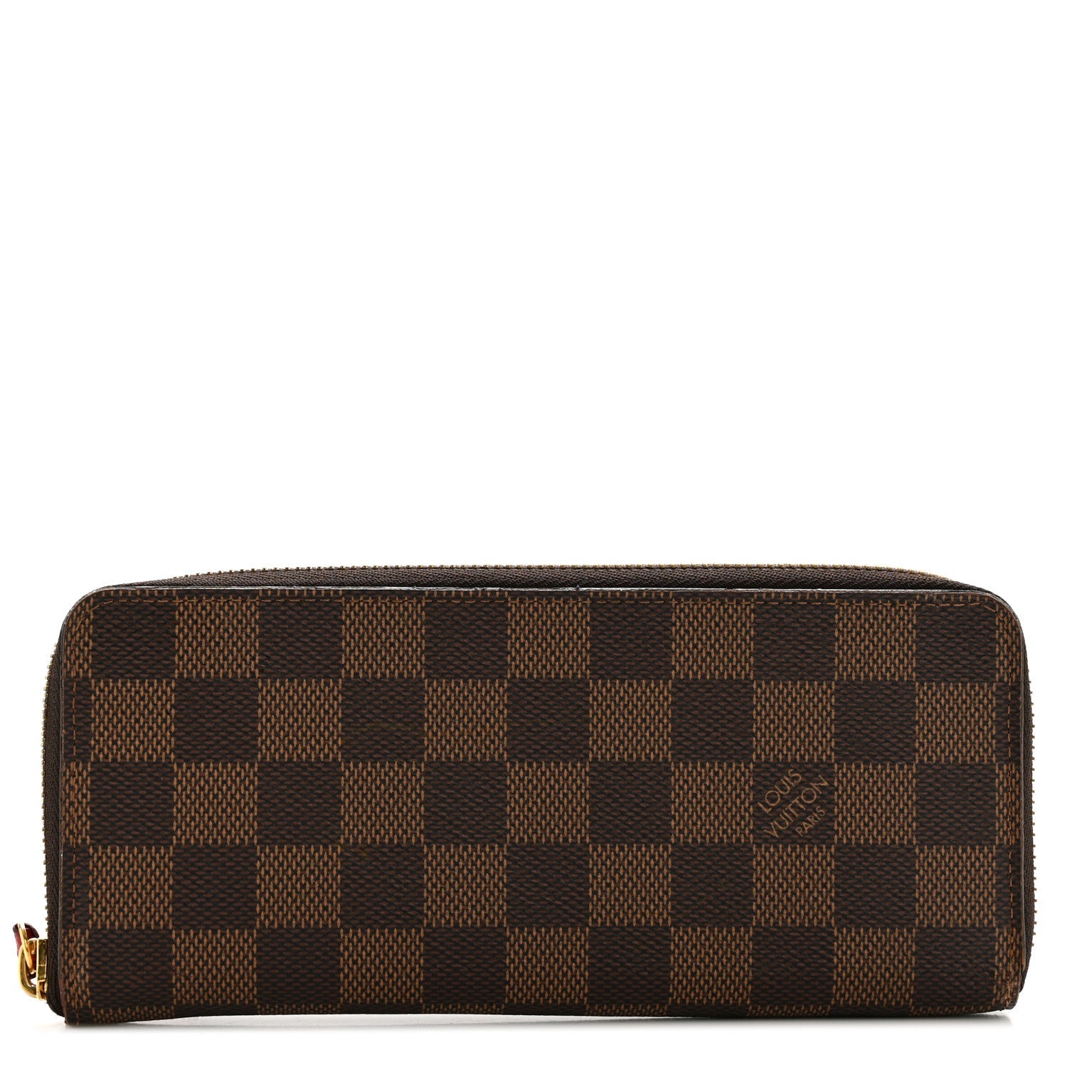 Louis Vuitton Damier Ebene Clemence Wallet Cherry