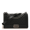 Chanel Caviar Quilted Medium Boy Flap Black