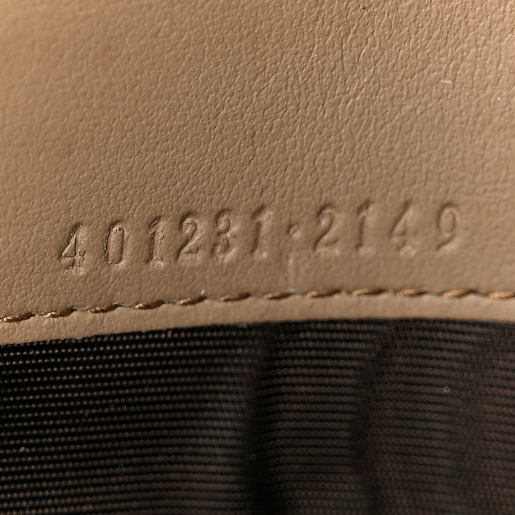 Gucci GG Supreme Monogram Mini Dionysus Chain Wallet Beige Taupe