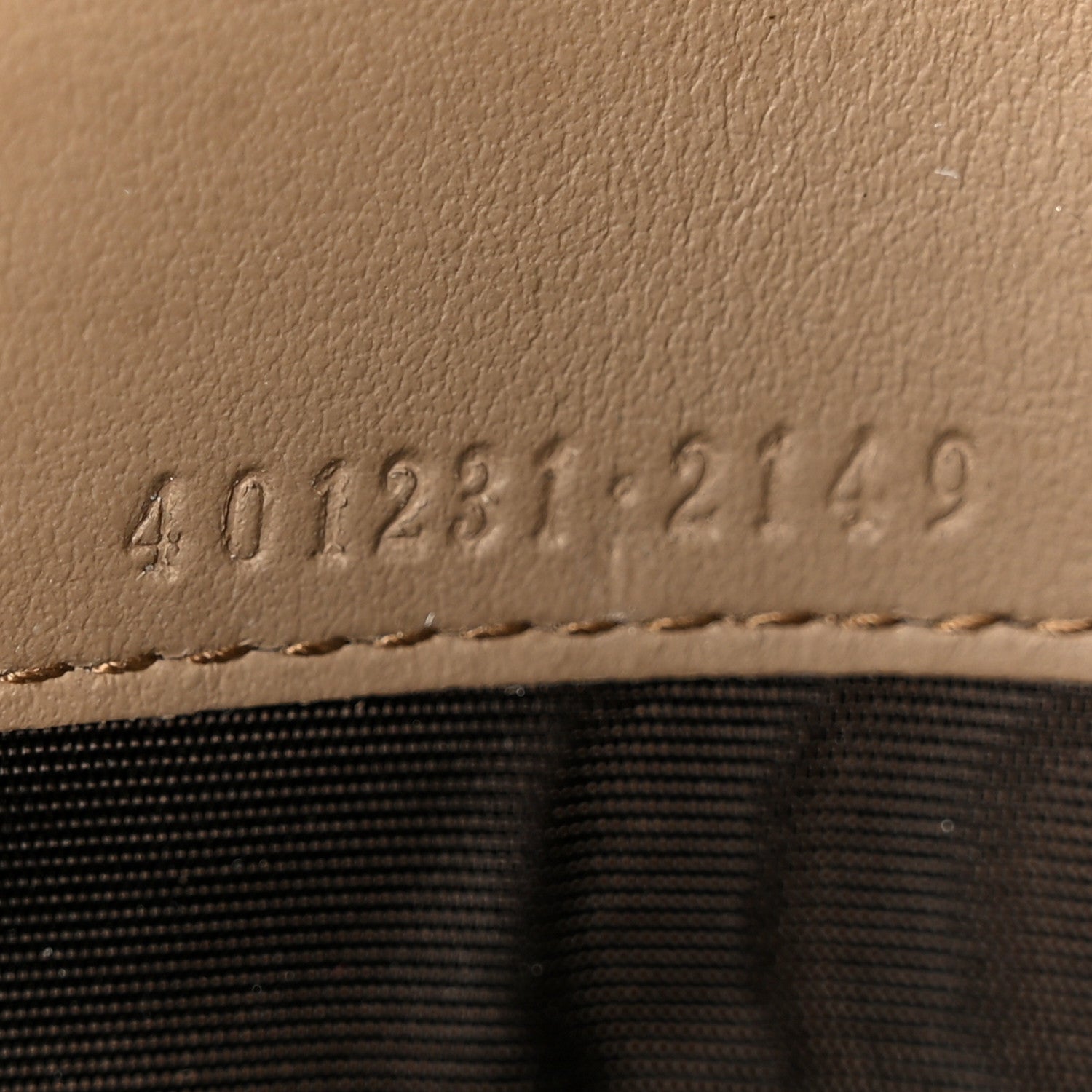 Gucci GG Supreme Monogram Mini Dionysus Chain Wallet Beige Taupe