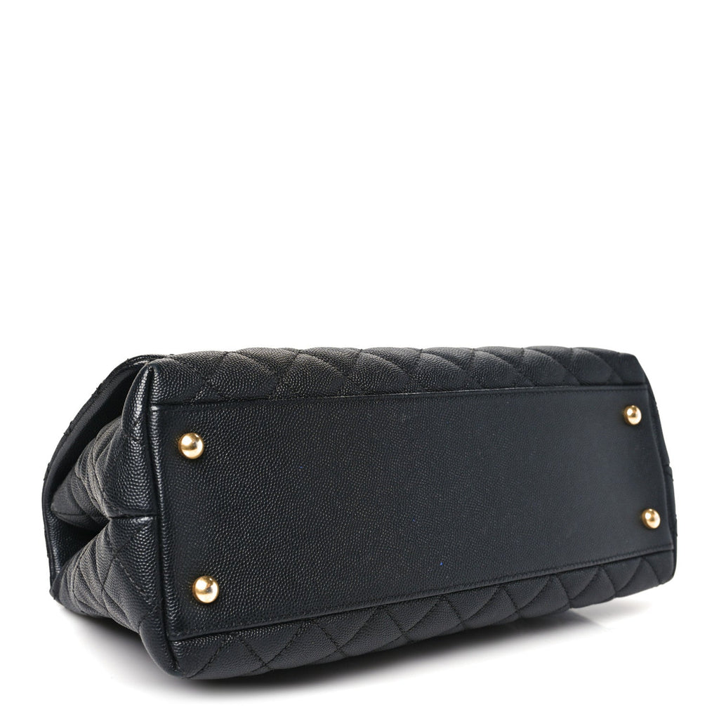 Chanel Caviar Quilted Small Coco Chain Handle Flap Black