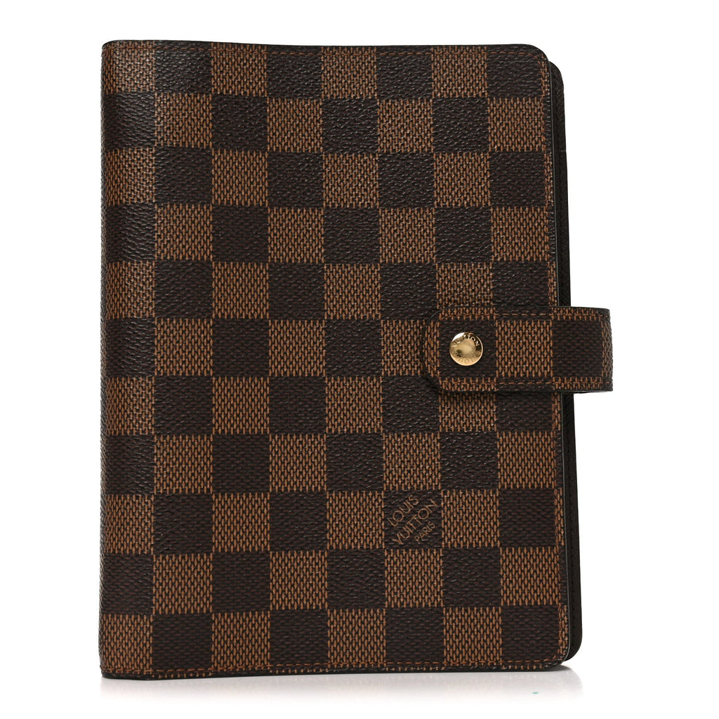 Louis Vuitton Damier Ebene Medium Ring Agenda Cover