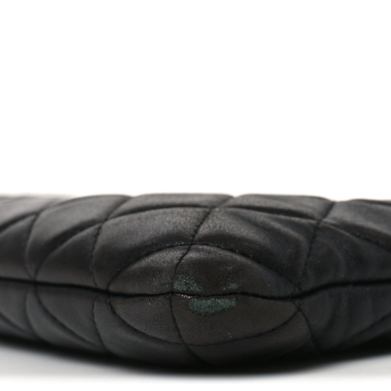 Lambskin Quilted Large Cosmetic Case Black