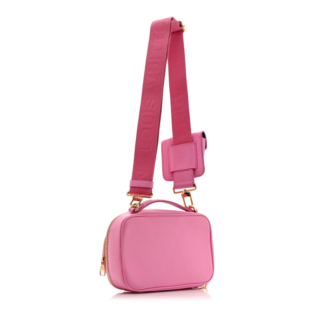 Louis Vuitton Calfskin Embossed Monogram Vuittamins Utility Crossbody Rose Violet